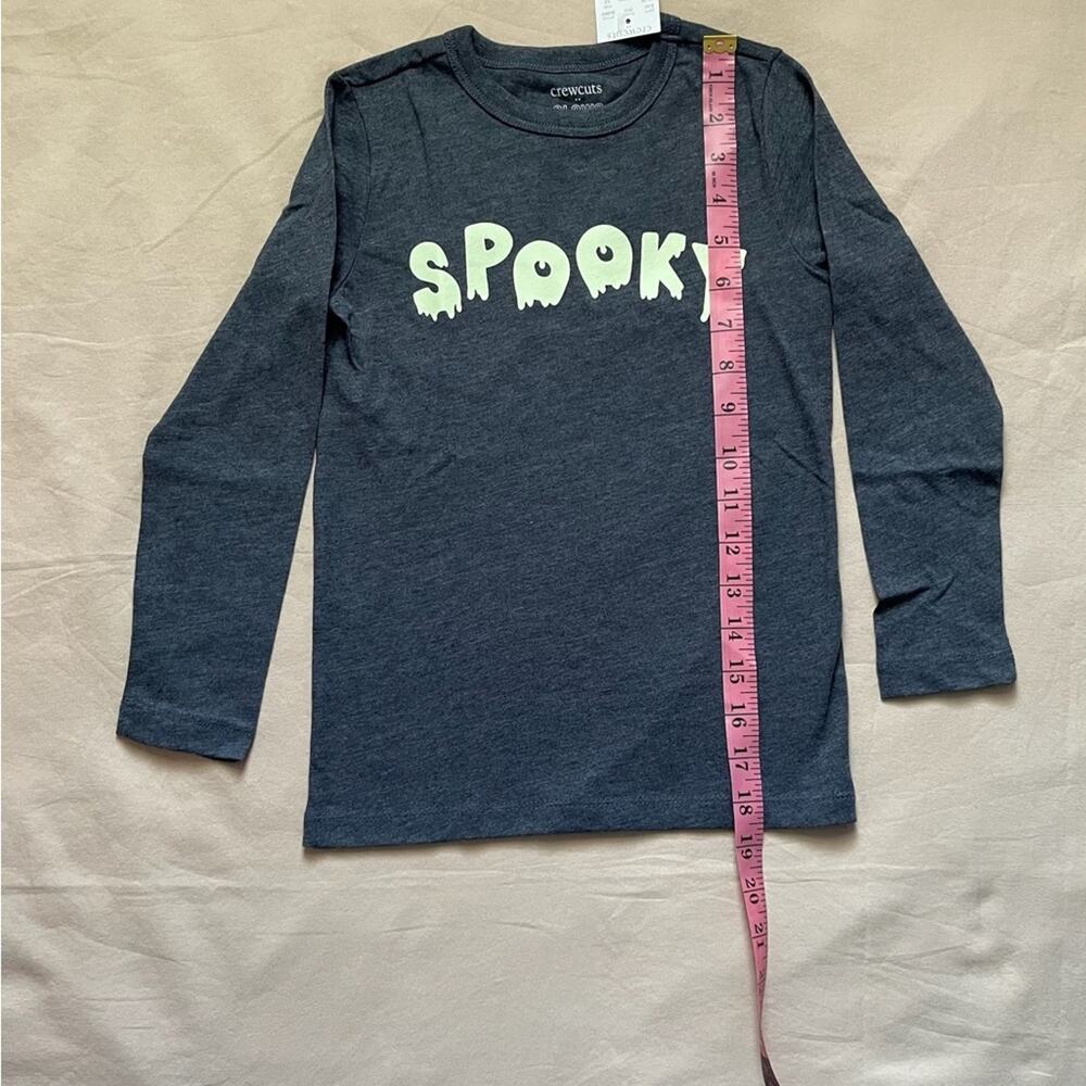 New with Tags J.Crew Factory “Spooky” Glow in the Dark Long Sleeve Tee Size XS - Picture 3 of 6